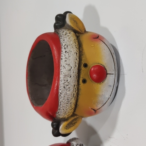 4 small holiday planters for succulents, Frosty and friends. - Picture 5 of 9